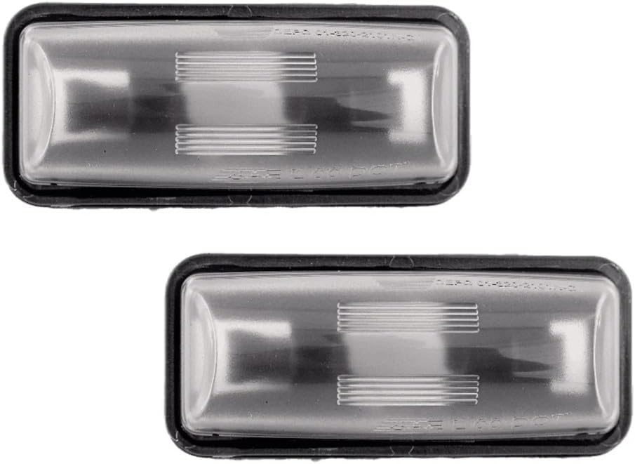 KarParts360 For Subaru XV Crosstrek 2013 2014 2015 License Plate Light Assembly Driver And Passenger Side | Pair | Rear | CAPA | Plastic | Clear Lens | For SU2870100, SU2870100C | 84912FG110