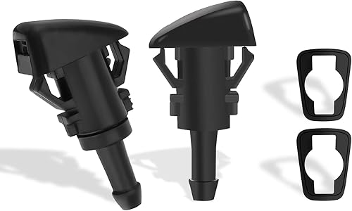 2 boquillas para limpiaparabrisas delantero, kit de chorro de chorro de lavadora para Chrysler, Dodge, sustituye al fabricante original # 4805742AB