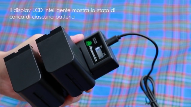Batteria Compatibile Sony NP-F970/B, Li-Ion 10400mAh, 7,4V, 77Wh, Per Videocamere E Luci