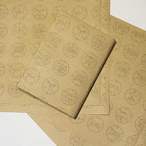 puikko 紙製ブックカバー 「ゴエティア」悪魔の印章2 (クラフト紙)