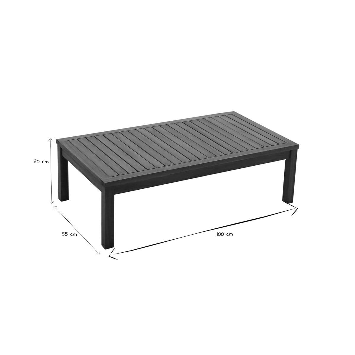 Miliboo Salon de Jardin d'angle 6 Places en Bois Massif avec Coussins déhoussables Taupe Belize