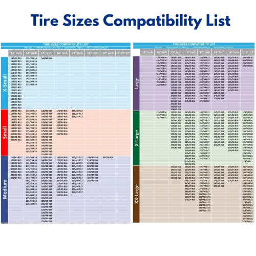 Matte ACTV Automotive Snow Socks For Tires For Ultimate Grip Snow Chain Alternative Traction Device For Truck Suv Van Car Textile Winter Emergency Kit Auto Accessory thumb #4