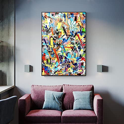 Estampes et affiches mur illustrations graffiti pop art 60x90 - 3