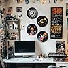 DOODLREAM 4 Pack Universe Planet Vinyl Record Decor 30 cm Aesthetic Wall Decor, Wall Art Trippy Records for Dorms Homes Offices Bedrooms Living Rooms #4
