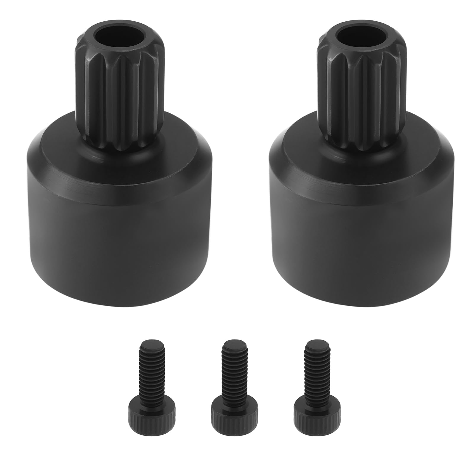 OTOTEC 2Pcs Steel Heavy Duty Drive Cup Differential Drive Cups Compatible with TRX X-MAXX 1/5 8S 7754X RC Truck Upgrade Parts Black