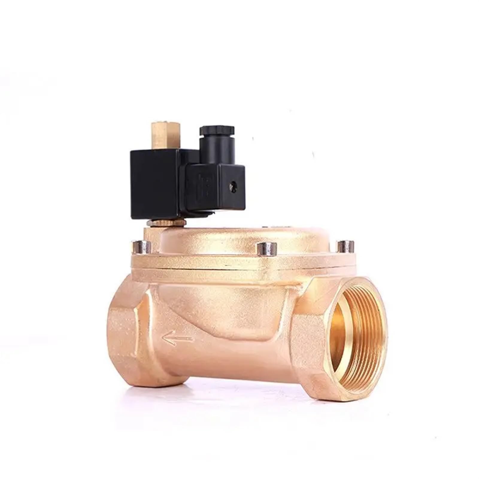 Huuoqiwy 120Vac-Viton-Seal 2" Normally Open Solenoid Valve 0955 Series 220V 110V 24V 12V Brass 1.6Mpa Water Valve Air Valves(120Vac-Viton-Seal)