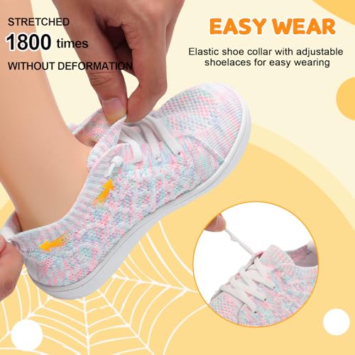 Image of JOINFREE Toddler Shoes Girls Boys Wide Barefoot Shoes Minimalist Walking Sneakers Zero Drop Slip on Tennis Shoe Breathable Naturally Flexible