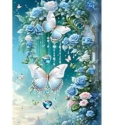 DPHERO Kit Diamond Painting – Farfalla E Cuore 5D – Tela 30x40 Cm – Per Adulti E Bambini