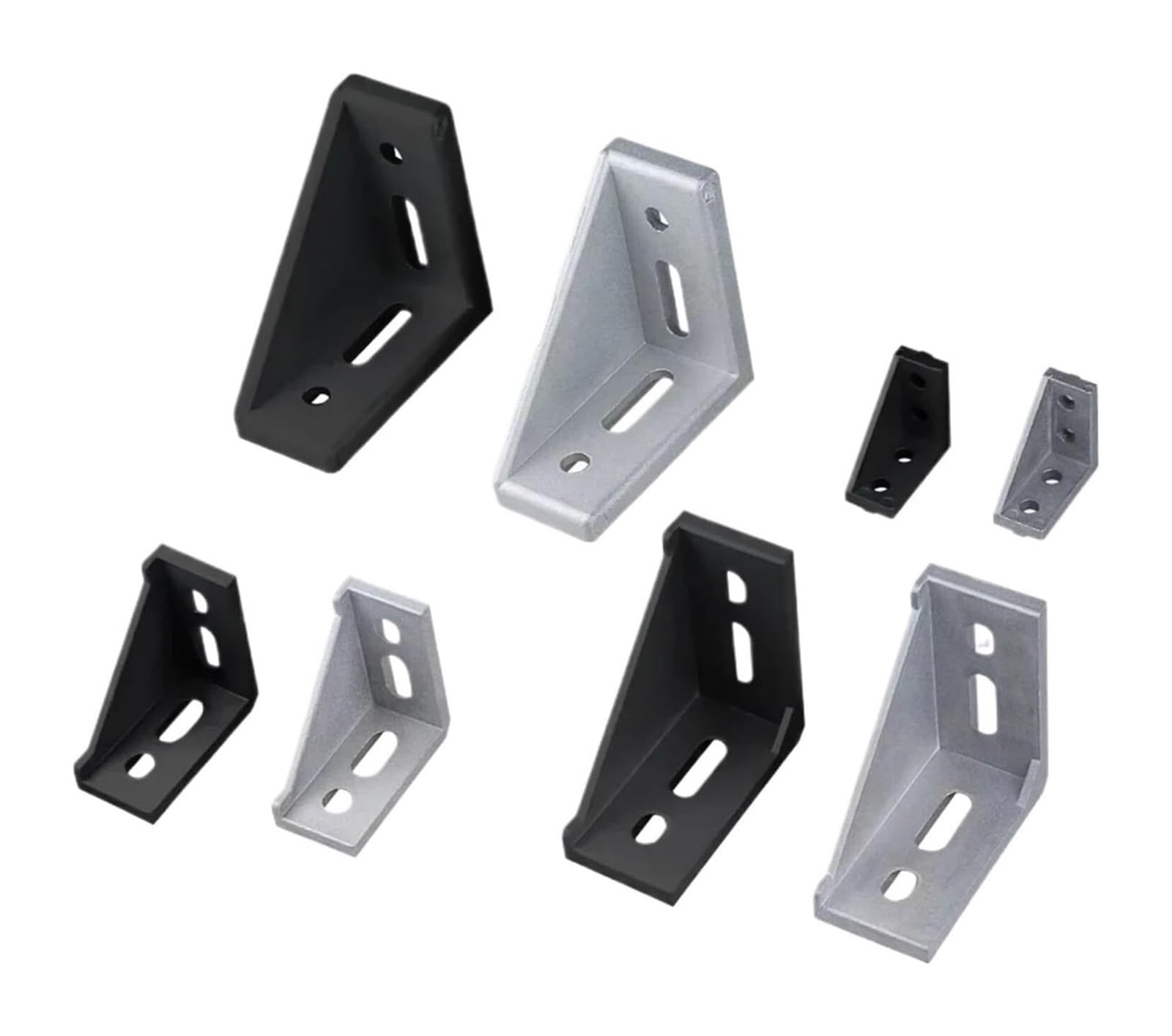 Voplivat 2040 Black Aluminum Profile Corner Bracket 4 Pcs Multicolor L Connector Fastener