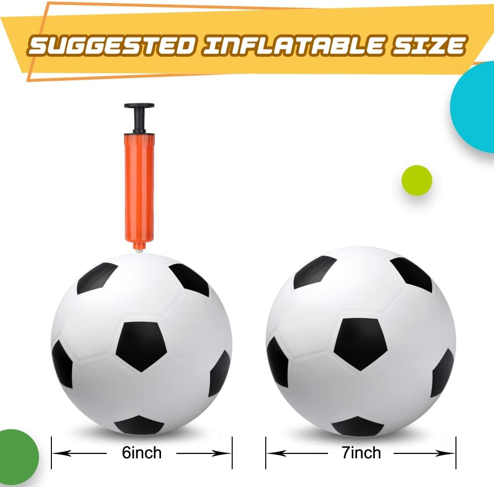 Dilabnda Mini Soccer Balls for Kids Toddlers 6'' Bouncy Kickball Footballs Sport Balls for Indoor Outdoor Soft Lightweight Playground Dodgeball Beach Home Ball - Image 4