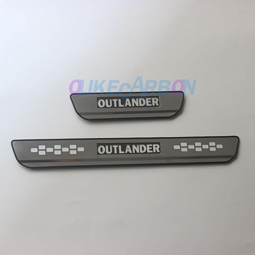 Miniatura 7 de OLIKE para Mitsubishi Outlander 2015-2018 llevó el umbral de la puerta del borde de la protección de la placa del desgaste del borde del protector