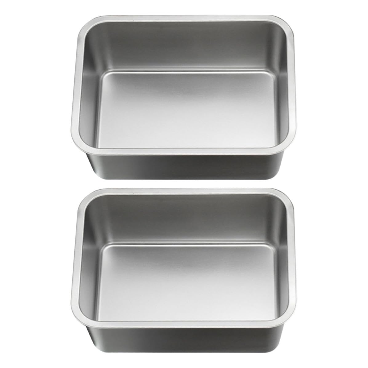 INOOMP 2 Piezas Bandeja Rectangular de Buffet de Acero Inoxidable 1,5 L