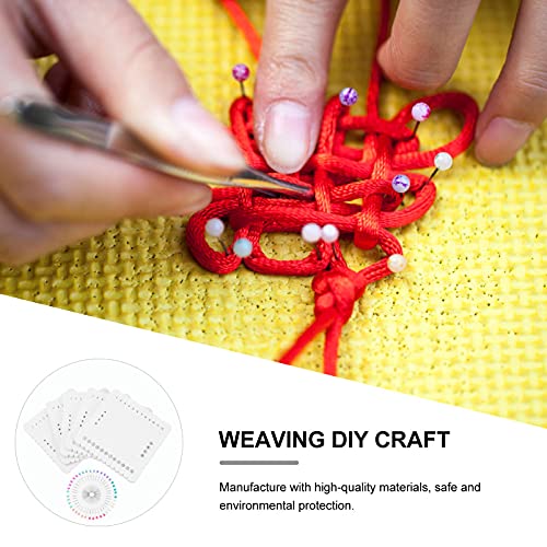 Healifty Braiding Disk 10Cm Kumihimo Plate with Pins Foam Weaving Board for DIY Jewelry Making Bracelet Beading Cord Craft Tool - Image 2
