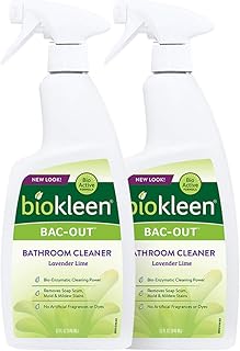 Biokleen Bac-Out Natural Bathroom Cleaner - 2 Pack - Enzyme Professional Strength, Enzymatic Cleaner for Bathroom, Eco-Friendly, Plant-Based, No Artificial Fragrance - Packaging May Vary
