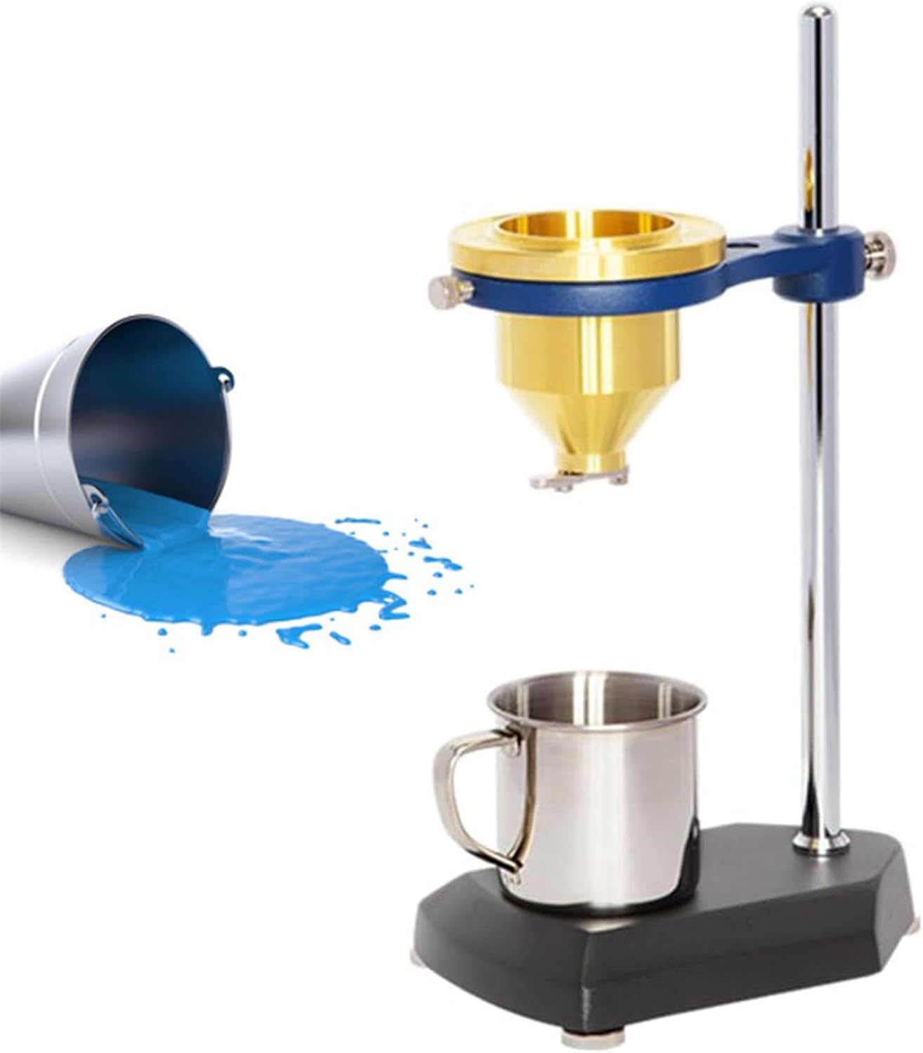 Paint Viscosity Cup, Flow Viscosity Viscometer Cup for Coating Inks, Capacity 100+1ml, Noutlet Diameter 4±0.02mm, Measurement of Paint Products Within 150s