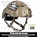 ACTIONUNION Airsoft Helmet Pro Set PJ Type Tactical Paintball Helmet (Tan Set)