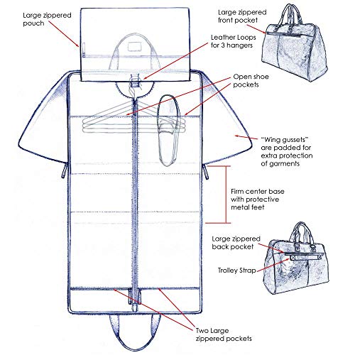 Voyager Large Convertible Valet Bag #7550 (Brown) #TOP7