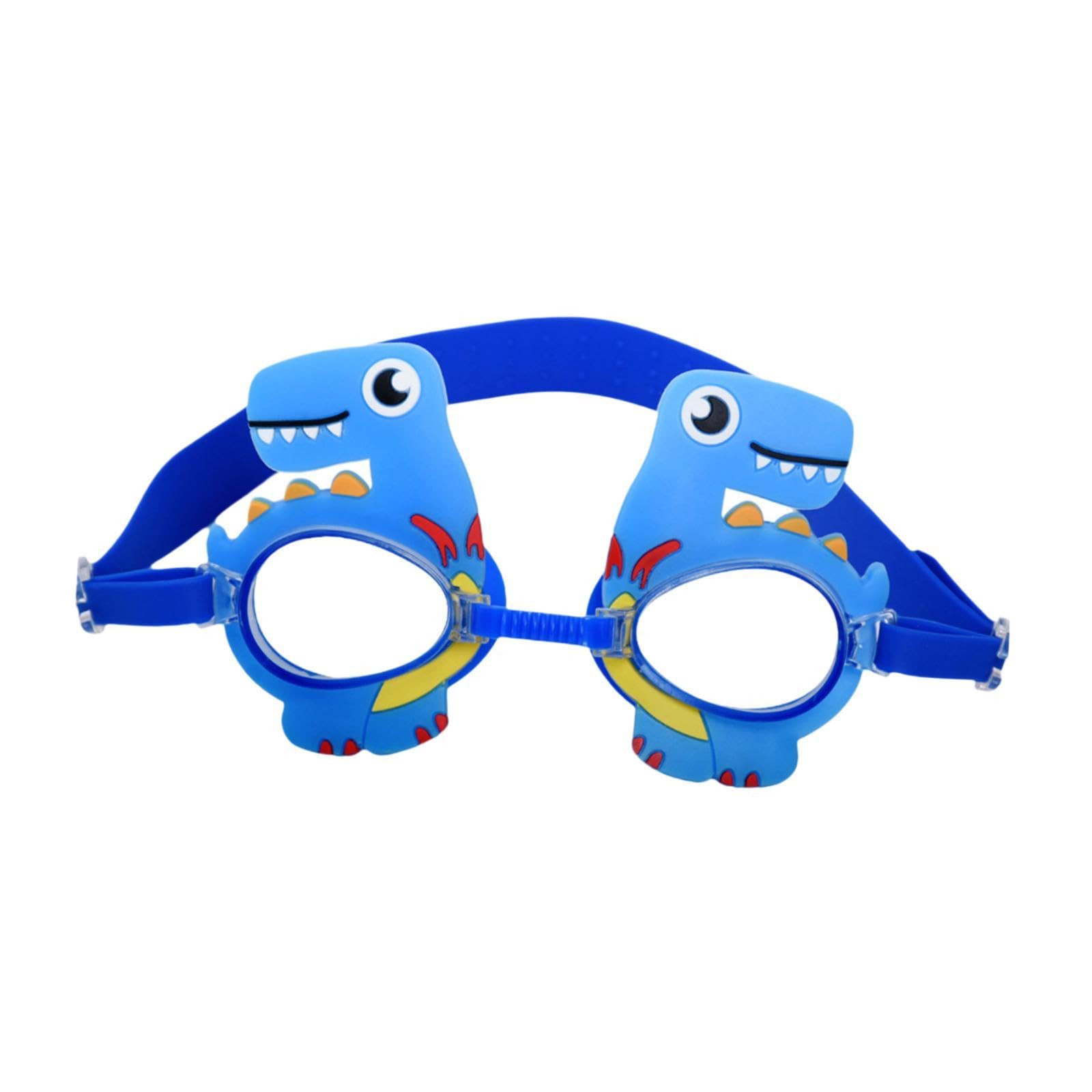 Dziecięce gogle pływackie regulowane okulary pływackie dla młodzieży dzieci sporty wodne dinozaur