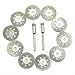 TLVFRTGYN Cutting Wheel, Industrial Angle Grinding Wheel Cutting Disc 10 pcs Circular Blades with 2 Mandrels