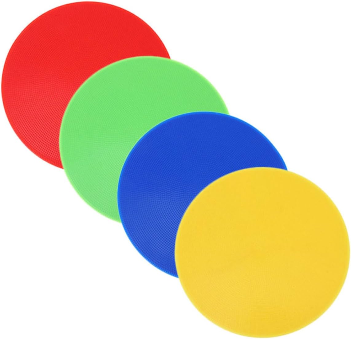 KICHOUSE 4pcs Landmark Line Sign Pad Spot Floor Markers for Classroom Sport Markers Soccer Training Sign Discs