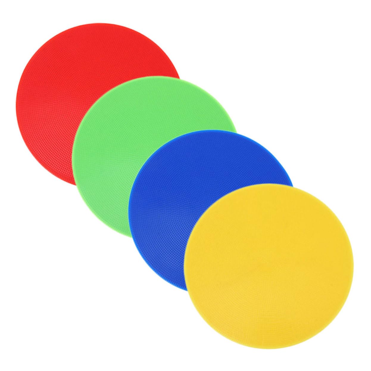 KICHOUSE 4pcs Classroom Floor Dots Colorful Spot Floor Markers for Sports Circle Spot Markers Soccer Training Sign Discs Easy to