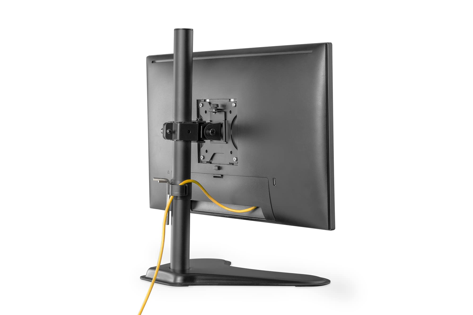 DIGITUS Stand/sitting workstation - Monitor mount & keyboard tray & PC mount - Wall mount - 2x gas spring - 1 monitor - Up to 32 inch - VESA 75x75, 100x100 - Black