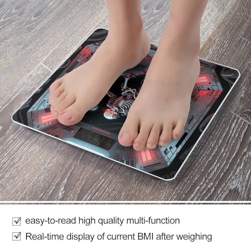 Báscula digital de baño con pantalla LCD y vidrio templado miniatura 5