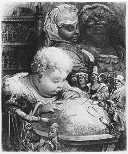 Tableau Gargantua Gustave Doré impression d'art mural salon grand format 60x90