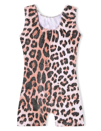 Image of Domusgo Gymnastics Leotards for Girls Sparkly One Piece Biketard Size 1-10Y