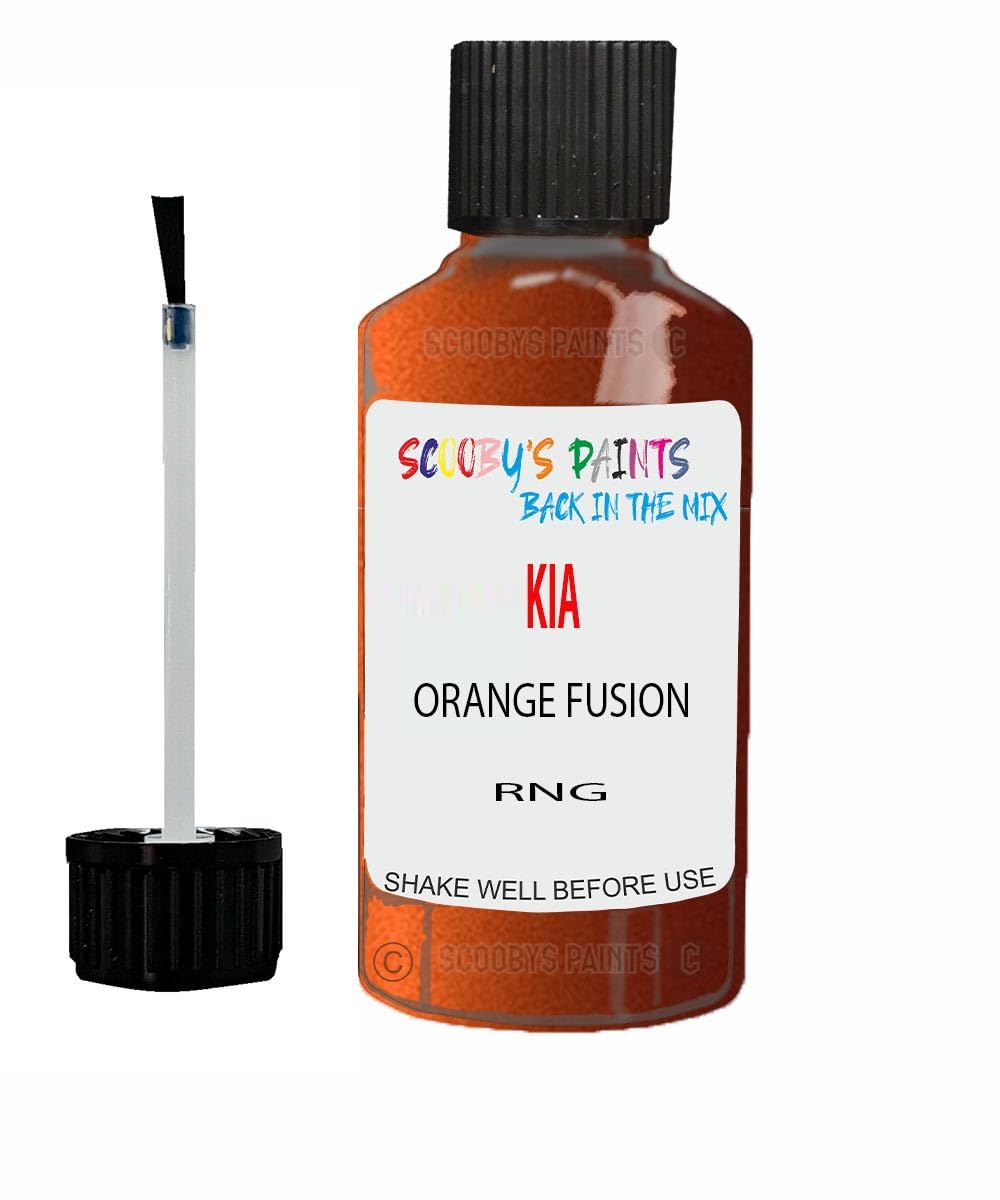 Scoobys Paints Back In The Mix Orange Fusion Touch Up Paint For Kia Rng Metallic