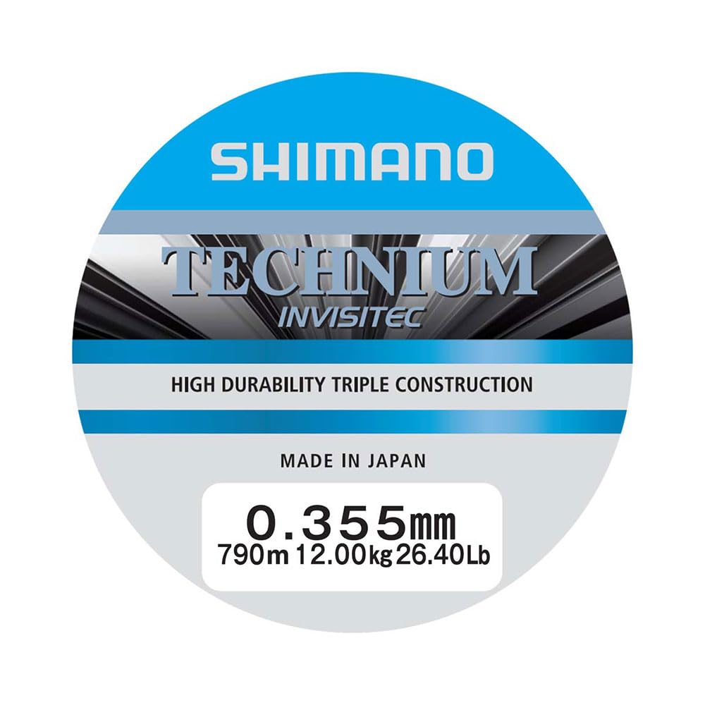 SHIMANO Technium Invistec A Mono 790m 0.355mm 12.0kg Grey tresse technique haute sensibilité