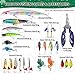 24 PCS Fishing Lures Kit, Bass Fishing Lure for Saltwater & Freshwater, Minnow VIB Swimbait Crankbait Spoons Soft Lures, Catch All Fish Kit for Bass Trout Crappie Bluegill, Deep Diving & Topwater