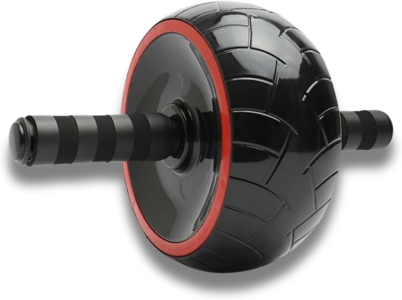 NORTHERN Ab Tyre Wheel Roller for Abdominal Exercise, Workout, Fitness Equipment, for Home Gym, Weight Loss, Core, Training, Non-slip Handles, Abs Machine, Grip, Muscle, For Beginners (Red)