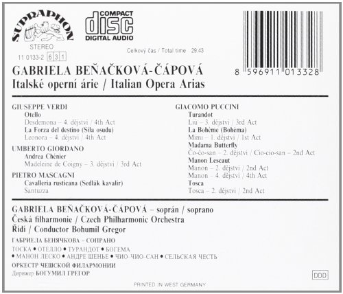Arie Da Opere Di Verdi (Otello, La