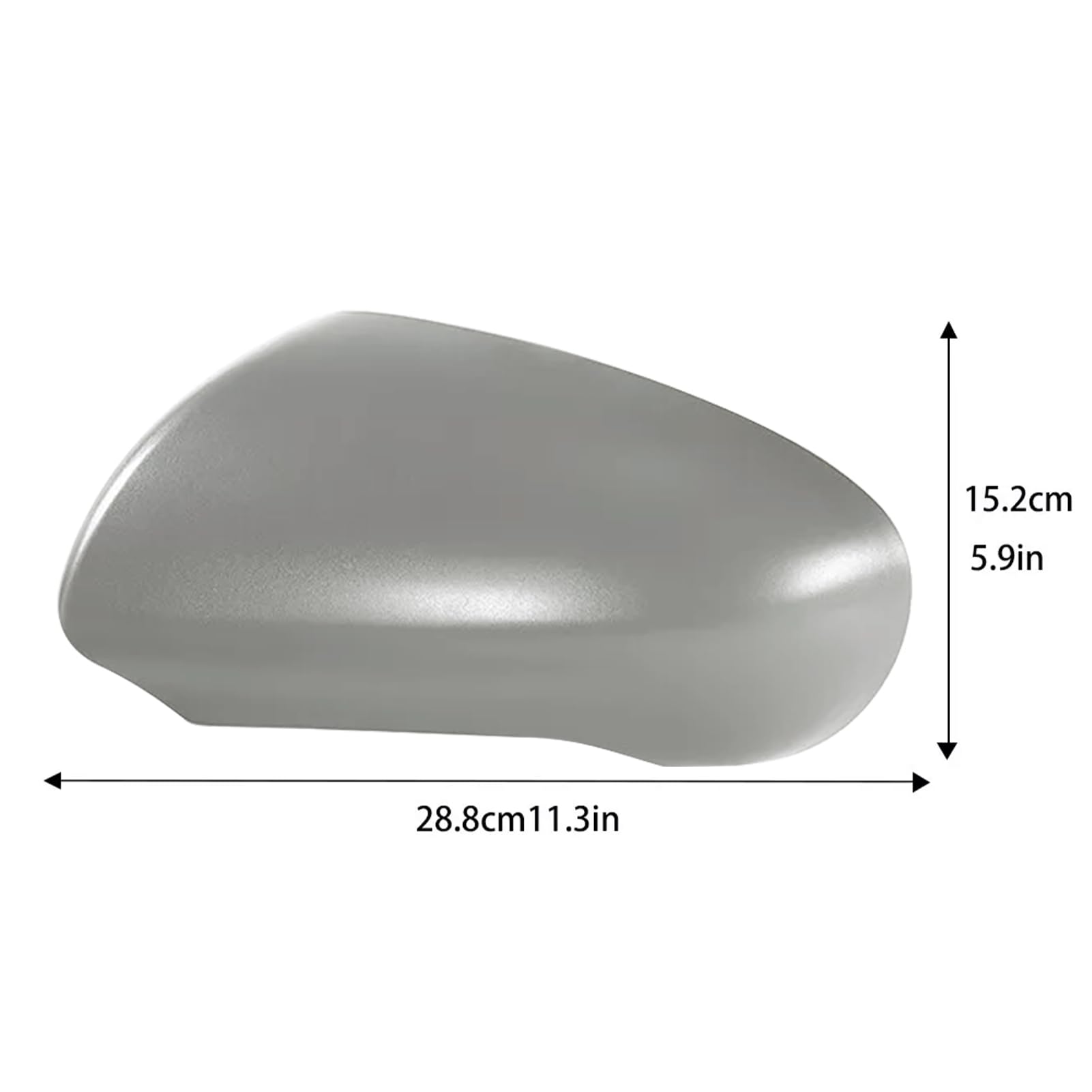 TTCR-II 2 PCS Compatibile con Ricambio Specchietti Esterni Nissan Qashqai J10 2007‑2014, Tappo Copri Specchietto Laterale Qashqai J10 2008, Coperchio a Specchio Qashqai Sinistra + Destra - Grigie