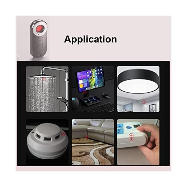YTFGGY Hidden Camera Dectectors Anti Spy Secrect Pinholes Camera Dectector Device Sweeper with Sound Alarm for Hotel Travel - Image 6