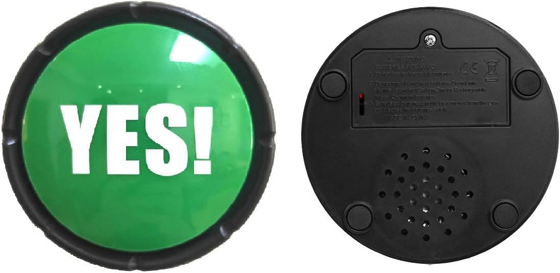 Joffreg Set of 4,The NO, YES, Sorry and Maybe Sound Buttons