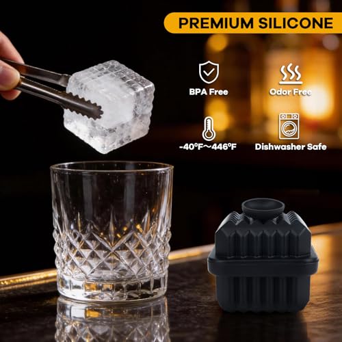 Bandeja de silicona para cubos de hielo grande 3 unidades miniatura 7