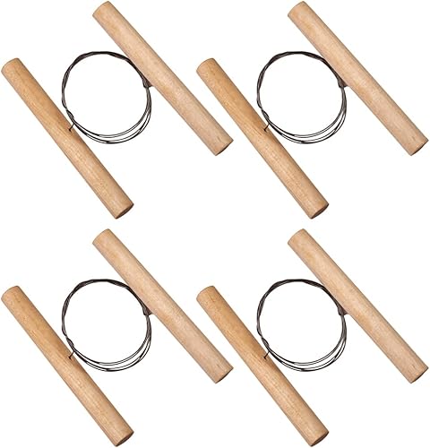 4 piezas de alambre de arcilla cortador de alambre de acero, herramienta de corte de alambre de arcilla, herramientas de corte de cerámica con mango