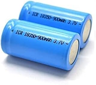 Svenirven 2 Packs 3.7V 18350 Rechargeable Li-ion Battery with Flat top Battery
