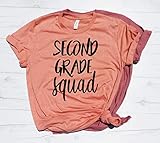 Second Grade Squad T-Shirt, Elementary School Teacher Shirt, Gift Idea for 2nd Grade Teacher, Teacher Shirt, Second Grade Teacher, Teacher Gift, Teacher Tees