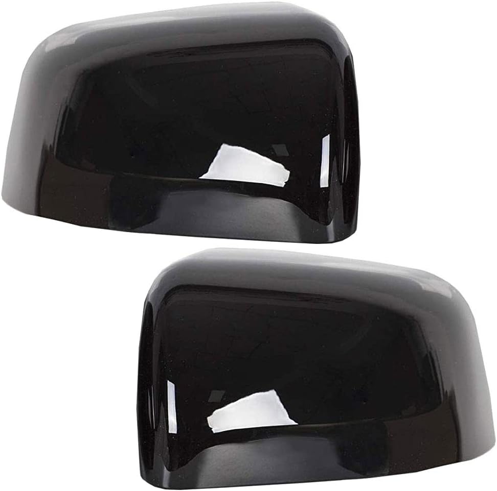 sportuli Black Mirror Covers +Door Handle Covers Replacement for 2011-2021 J-eep Grand Cherokee & D-odge Durango