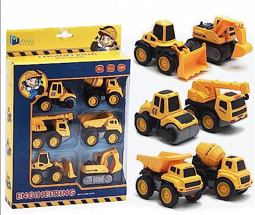 Image of Exclusive Collection of Engineering Automobile Construction Play Set Metal Die Cast Mini Racers Cars for Kids (Engineering Construction Toy Set)