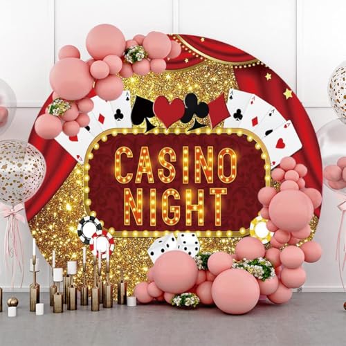 Fondo Fotográfico Redondo 200cm Casino Night miniatura 2