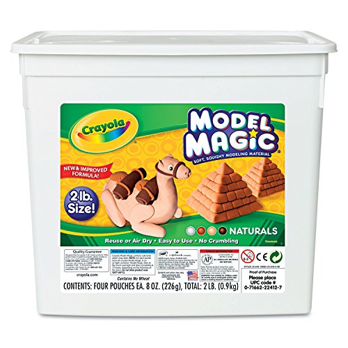 Crayola 232412 Model Magic Modeling Compound, Assorted Natural Colors, 2 lbs.