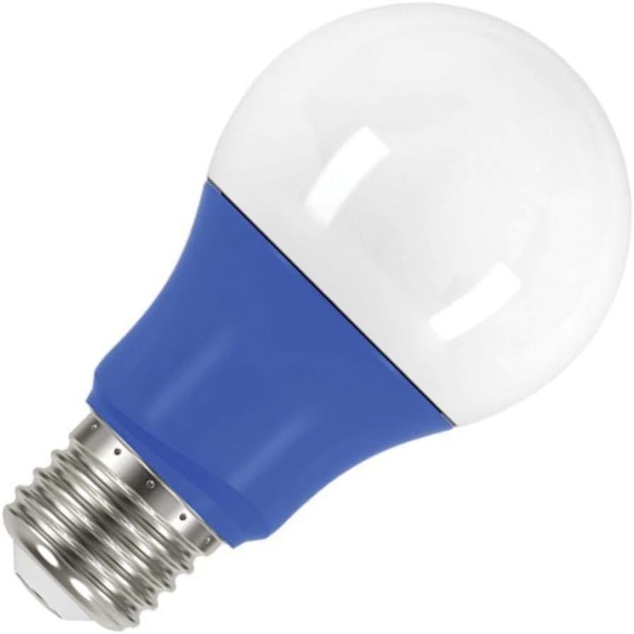 Satco S9644 Medium Light Bulb in White Finish, 4.56 inches, Unknown, Frosted Blue
