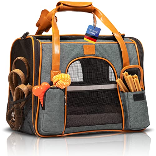 Tierhood Transportbox Katze - Faltbare & Waschbare Katzen Transportboxen - Transporttasche für...