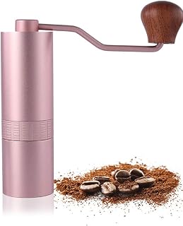 Moulin à café Manuel Réglable en Acier Inoxydable Conique Moulin à Café Portable Mini Moulin à Grains Entiers Moulin pour Voyage