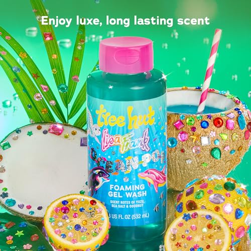 Image of Tree Hut Lisa Frank x Ocean Pop Body Wash, Limited Edition, 18 Fl Oz | Nourishing & Moisturizing Shower Gel w / Shea Butter & Essential Oils, Soft & Smooth Skin, Gentle Cleanser For All Skin Types