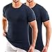 Produktbild HERMKO 3840 2er Pack Kurzarm Shirt (Weitere Farben), 100% Bio-Baumwolle, Größe:D 8 = EU XXL, Farbe:Marine
